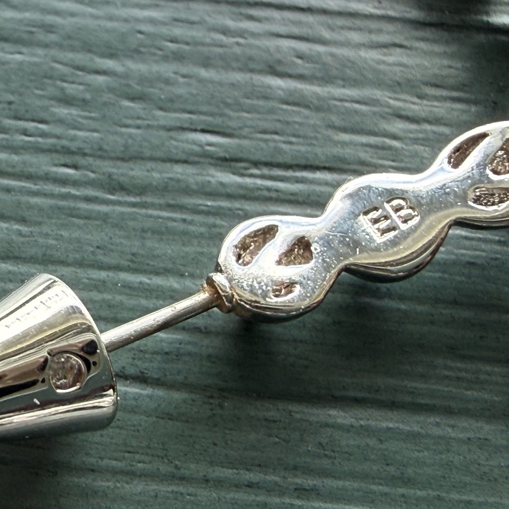 Eddie Borgo Cone Hoops Earrings Silver Spikes - Picture 6 of 7